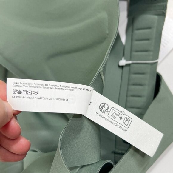 Lululemon NWT Go Further Bra with Support Code Technology Grey Eucalyptus - Picture 8 of 9